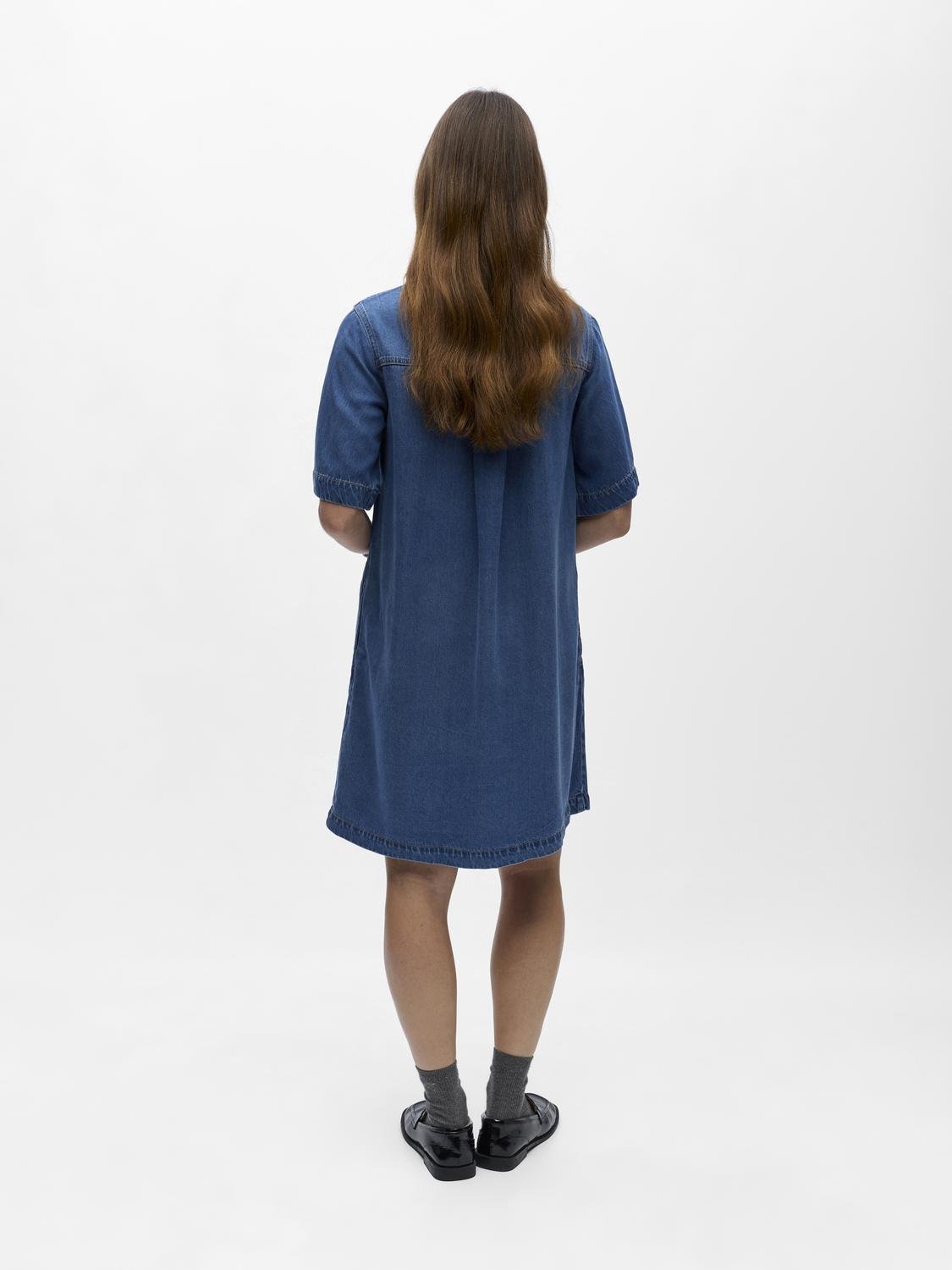 OBJFRAME Short Dress - Medium Blue Denim - VERO MODA & VILA Bergvik